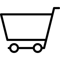shopping cart icon vector