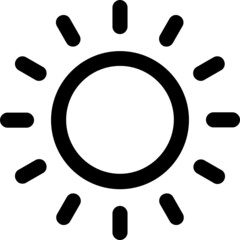 sun brightness icon vector