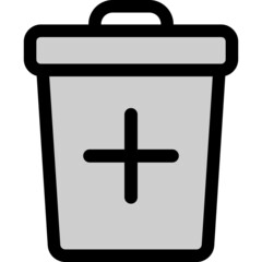 Obraz premium trash can icon vector