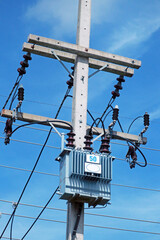 The electrical concrete pole
