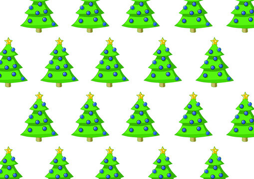 christmas trees background,repetition of christmas trees, tablecloth