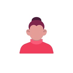 Woman avatar flat icon
