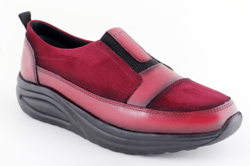 Leather and comfortable women's shoes.