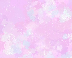 Cute pink pastel soft cloudy painting background