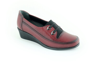 Leather and comfortable women's shoes.