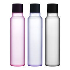 3d render cosmetics bottles mockup