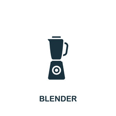Blender icon. Monochrome simple icon for templates, web design and infographics