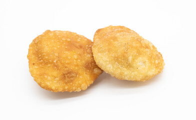 traditional puri isolated on white baackground,