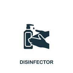 Disinfector icon. Monochrome simple icon for templates, web design and infographics