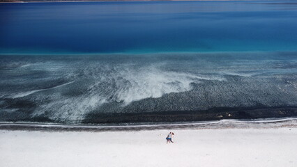 Lake Salda with blue water/ Turkey/ Turkish MALDIVES