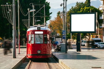 Antalya city tours by tram.
