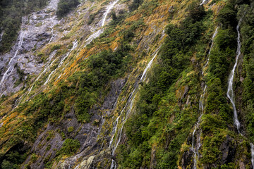 Fels, Wasser, Wasserfall.