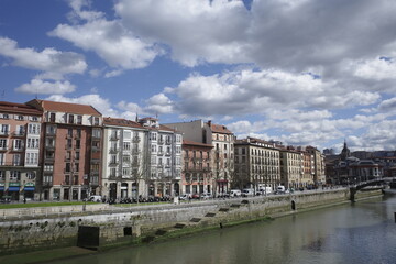 View of the oldt own of Bilbao