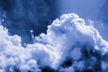 Storm clouds in the sky.Color Of The Year 2022 - Very Peri.Soft focus