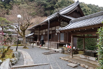  Saisho-in Subordinate Temple and its Main Hall and its Chozuya in the precincts of Nanzen-ji...