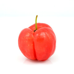 Sweet ripe cherry isolated on white background