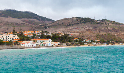 Vila Baleira seaside view. Coastal landscape