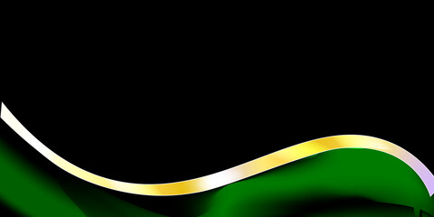 Abstract black and green background