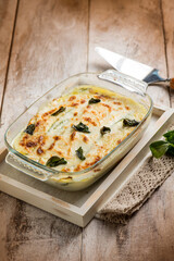 white zucchinis parmigiana vegetarian recipe