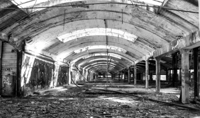 Foto auf Acrylglas Alte verlassene Gebäude geschlossene Fabrik