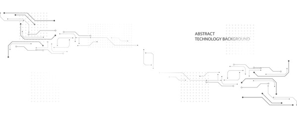 Grey white Abstract technology background,Hi tech digital connect, communication, high technology concept, science, technology background