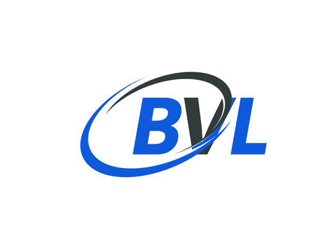 BVL letter creative modern elegant swoosh logo design