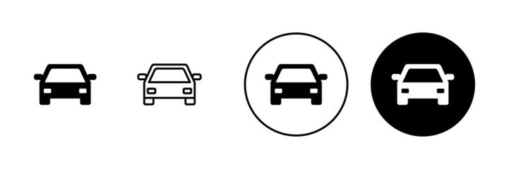 Car icons set. car sign and symbol. small sedan