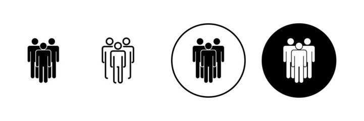 people icons set. person sign and symbol. User Icon vector