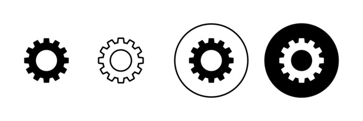 Setting Icons set. Cog Settings sign and symbol. Gear Sign