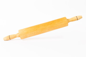 rolling pin on white background