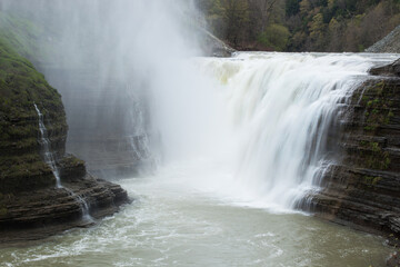 Lovely waterfall outdoors