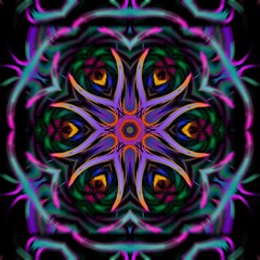 mandala drawing digital symmetrical pattern	
