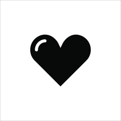 Heart icon, Love symbol, Love icon vector illustration on white background