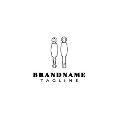 spark plug logo icon design template vector illustration