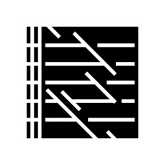 polycarbonate thermoplastic glyph icon vector. polycarbonate thermoplastic sign. isolated contour symbol black illustration