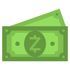 ZCASH flat icon,linear,outline,graphic,illustration
