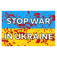 Stand with Ukraine illustration, pray for Ukraine T-shirt design 