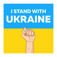 Stand with Ukraine illustration, pray for Ukraine T-shirt design 