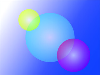 Colorful circles gradient background