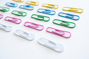 paper clips isolated on white