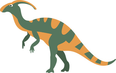 Parasaurolophus Dinosaur Species as Prehistoric Creature and Jurassic Predator