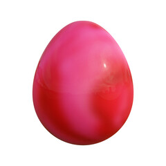 3D rendering Easter egg isolated on white background