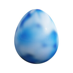3D rendering Easter egg isolated on white background