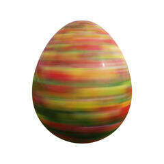 3D rendering Easter egg isolated on white background
