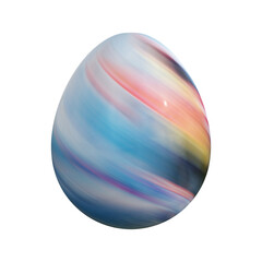 3D rendering Easter egg isolated on white background