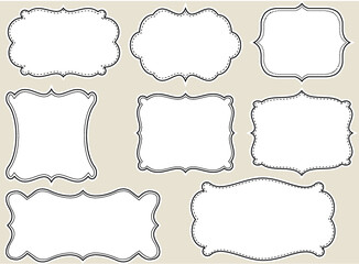 Fototapeta premium Frames, vintage labels