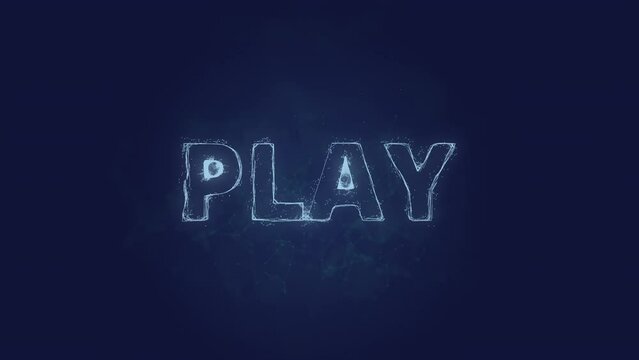 Play text. Plexus with text play. Plexus. 4K video