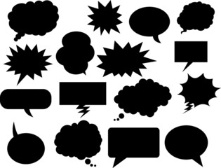 blurbs, sayings, silhouette, thinking, saying, dialogue