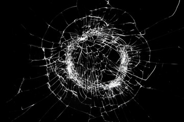 Texture broken glass with cracks. Abstract of cracked screen Smartphone from shock