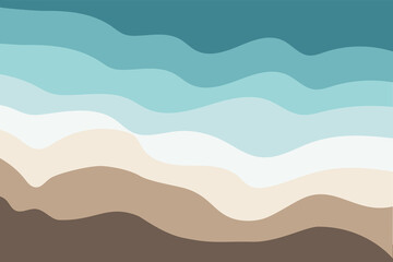 Background illustration of a beach soft design